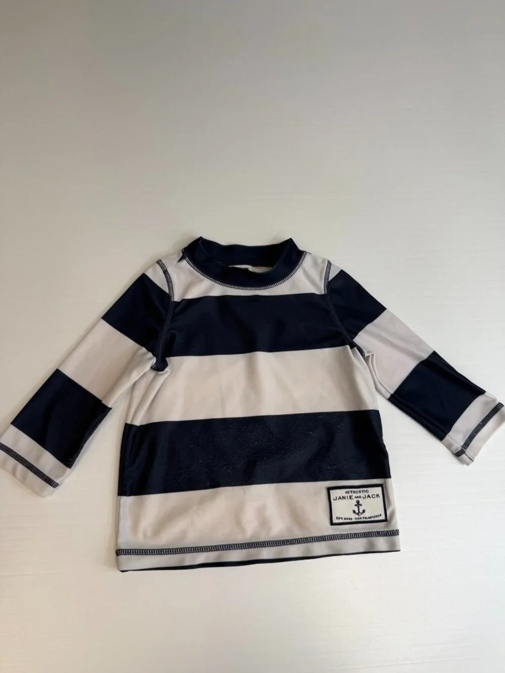 Janie And Jack Rash Guard Baby 6 Month Stripe UPF Beach Pool Swim Shirt Party Go